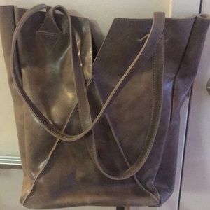 leather tote